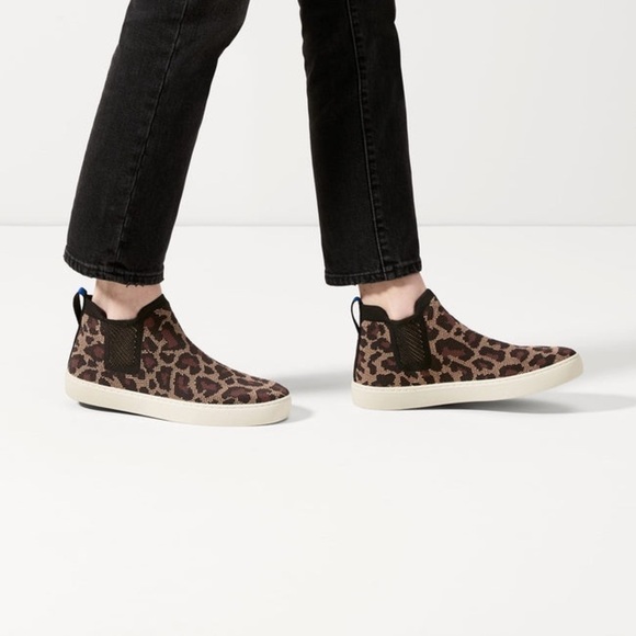 Rothy’s Leopard Chelsea Wild Cat Size 6.5 - Picture 1 of 13